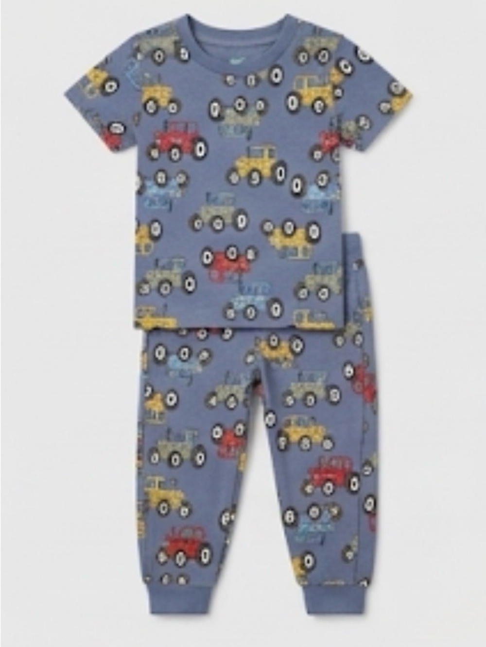Polarn o Pyret toddler tractor sweatpants and shirt outfit